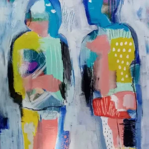 ŠETAČI 3, figurativni motiv, 50x70cm